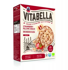 Gluten Free & Organic - Pillows filled with strawberry puree Vitabella